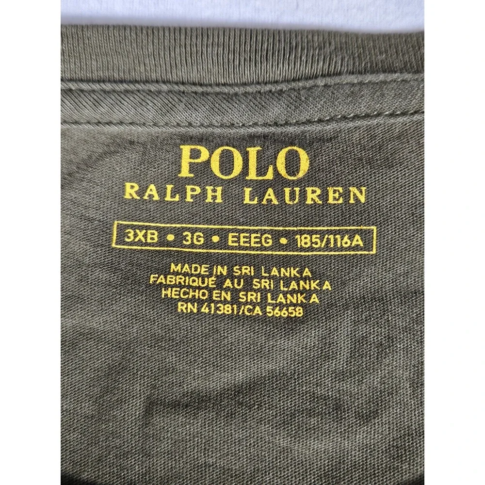 Polo Ralph Lauren Mens 3XB Olive Green Heather Short Sleeve Pony Logo‎ T-Shirt